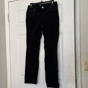 White House Black Market Corduroy Black Skinny Jeans